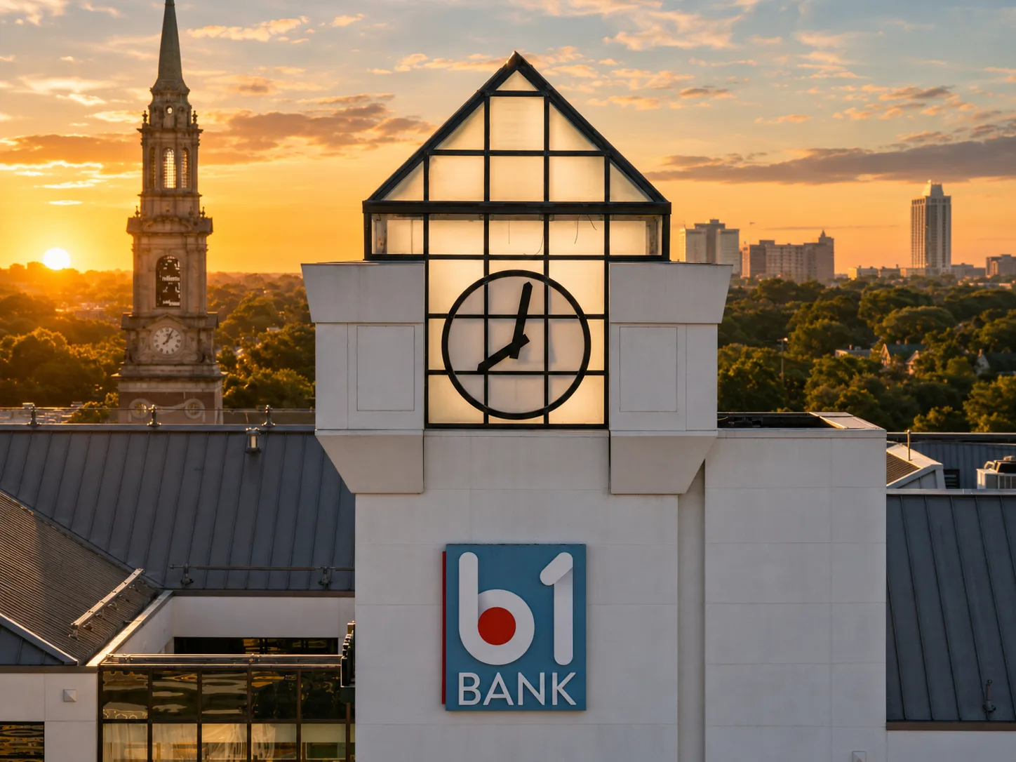 The clock tower at golden hour